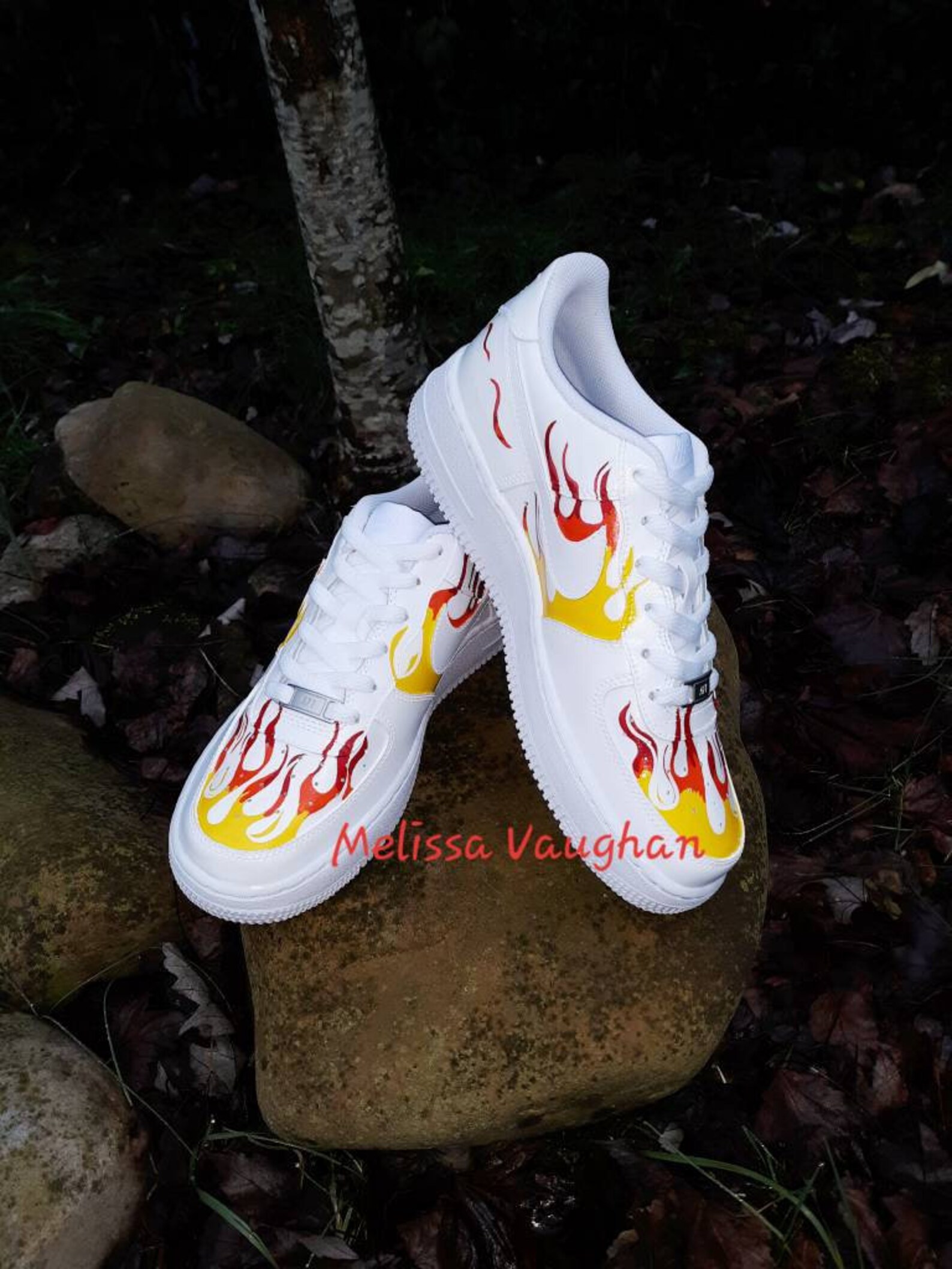 custom flame air force 1