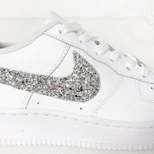 Custom Hand Painted Glitter Air Force 