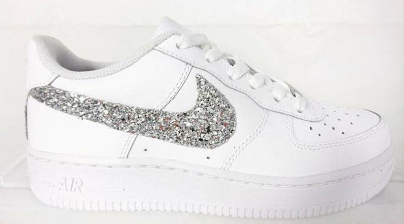 glitter nike air force ones