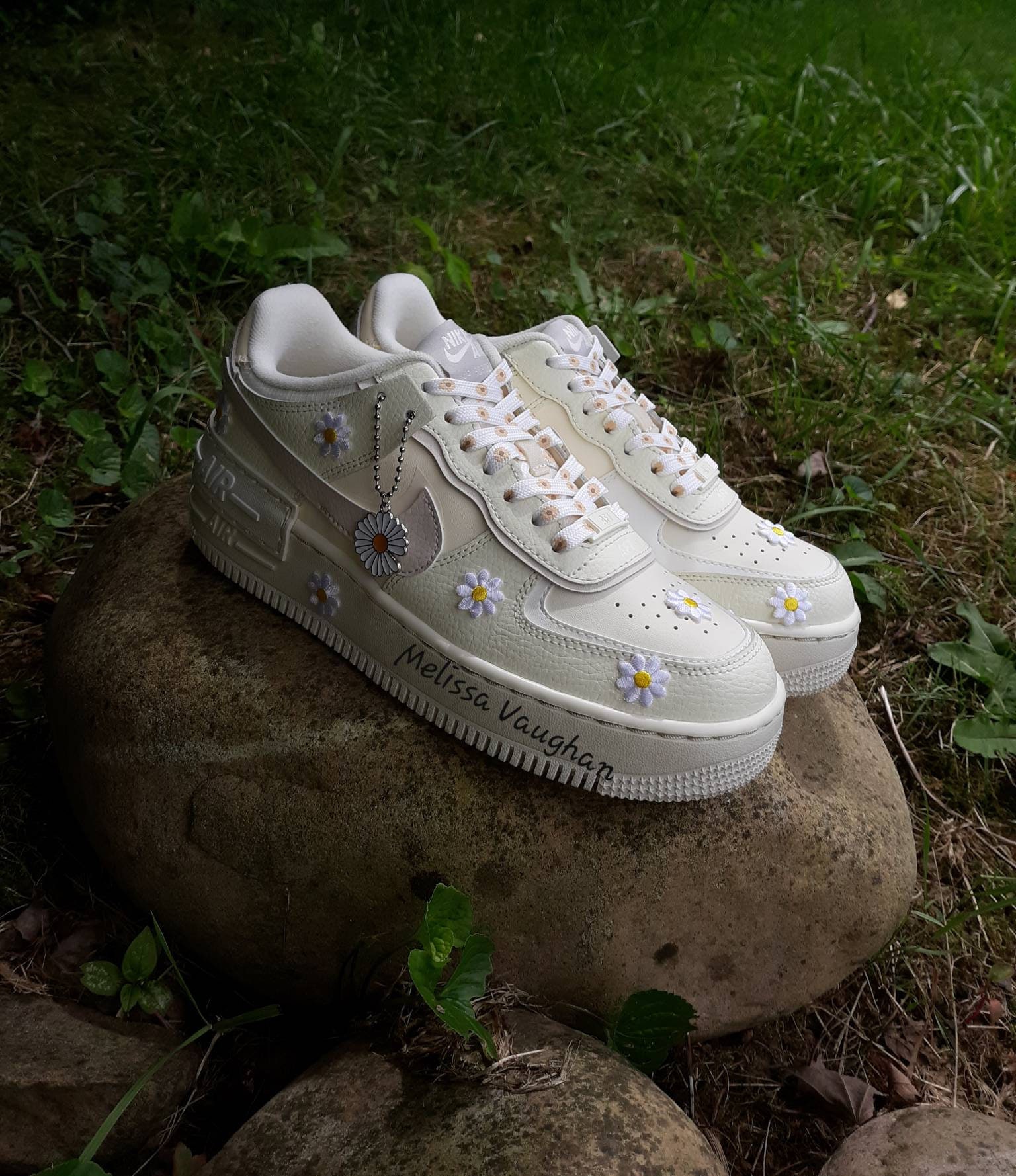 Custom Nike Air Force 1 Shadow Daisy Baby | Etsy