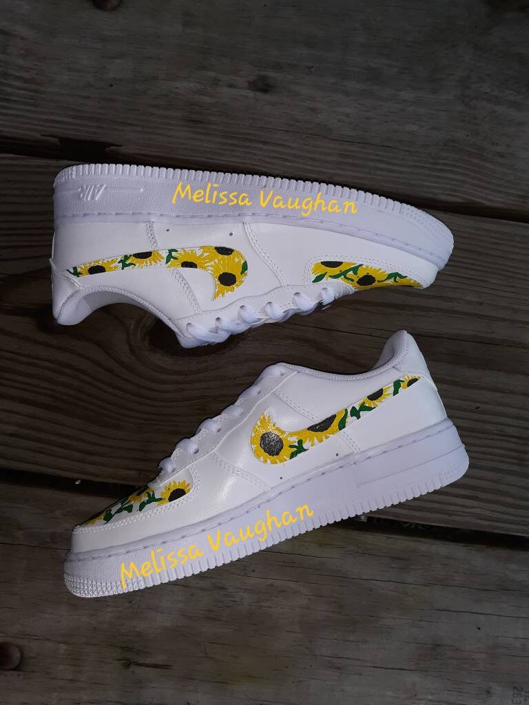 Personalizado Pintado a mano Girasoles Air Force 1s | Etsy México