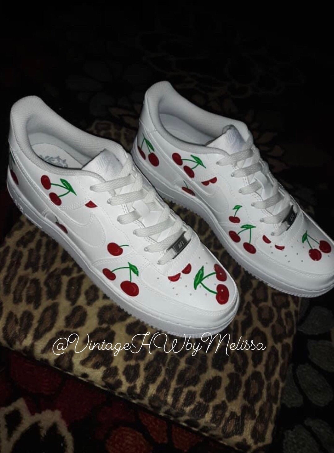 Cherry Red' Custom Designed AF1's