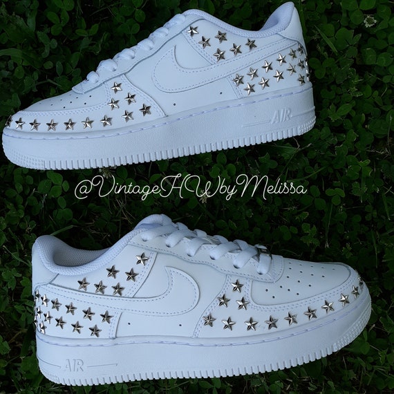 star studded air force 1s