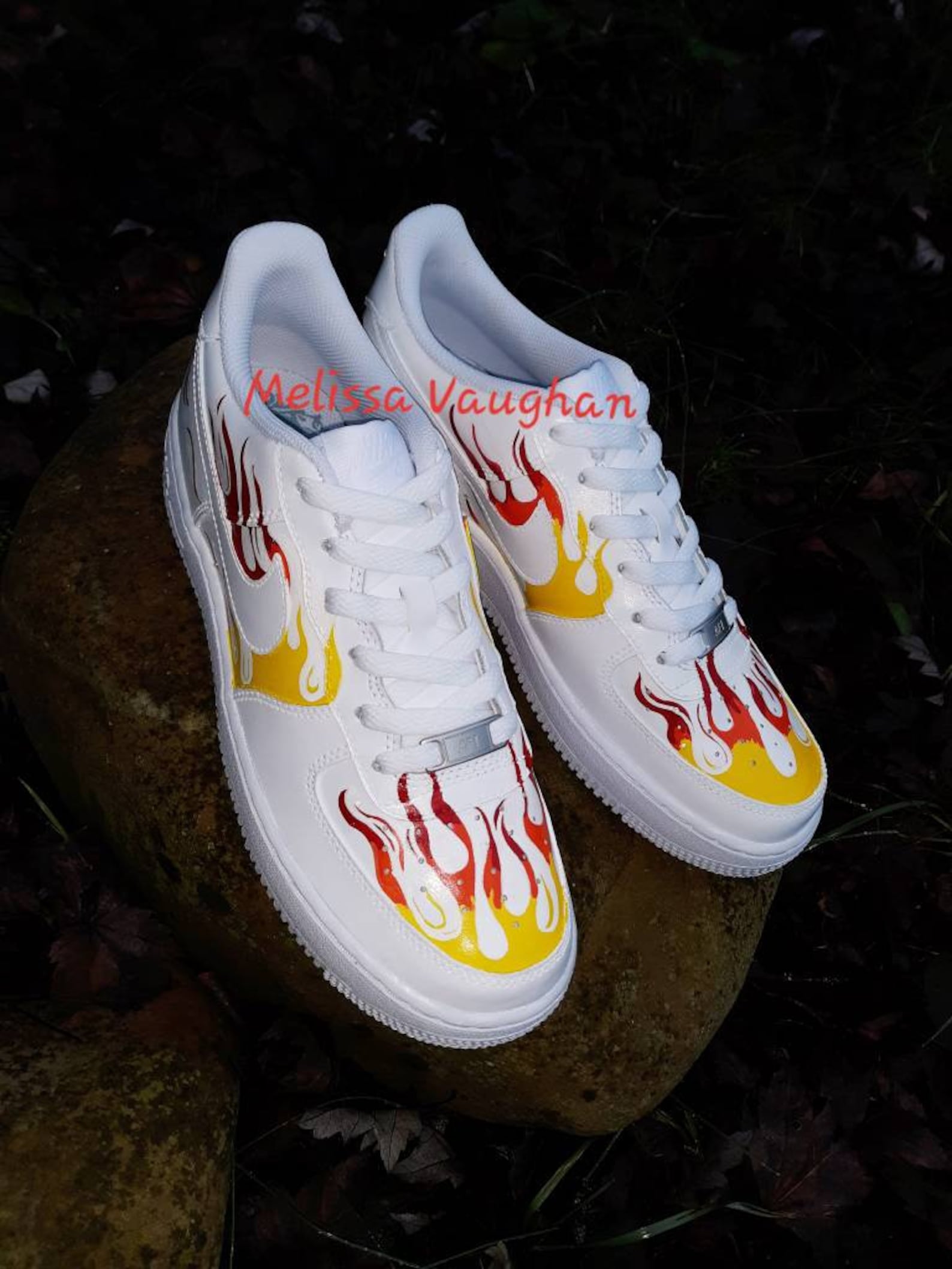 custom flame air force 1