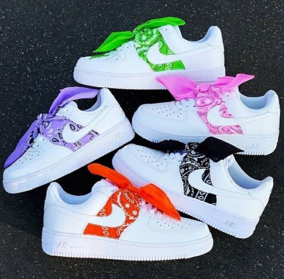 custom bandana air force ones