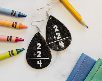 Math Teacher Earrings