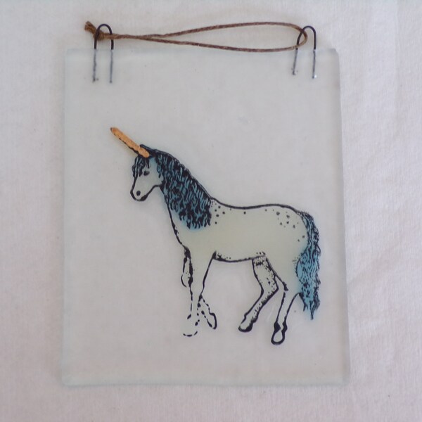 Fused Glass Unicorn Etsy