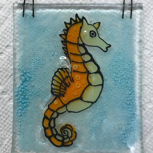 Tutorial Seahorse Fused Glass Suncatcher