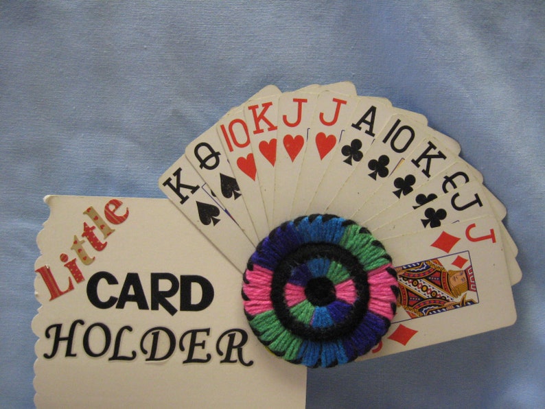Yarn Playing Card Holder Sold Individually image 5