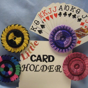 Yarn Playing Card Holder Sold Individually image 1