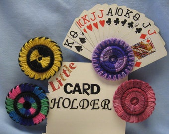 Yarn Playing Card Holder - Sold Individually