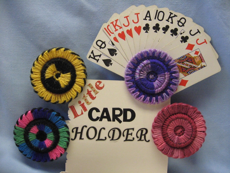 Yarn Playing Card Holder Sold Individually image 1