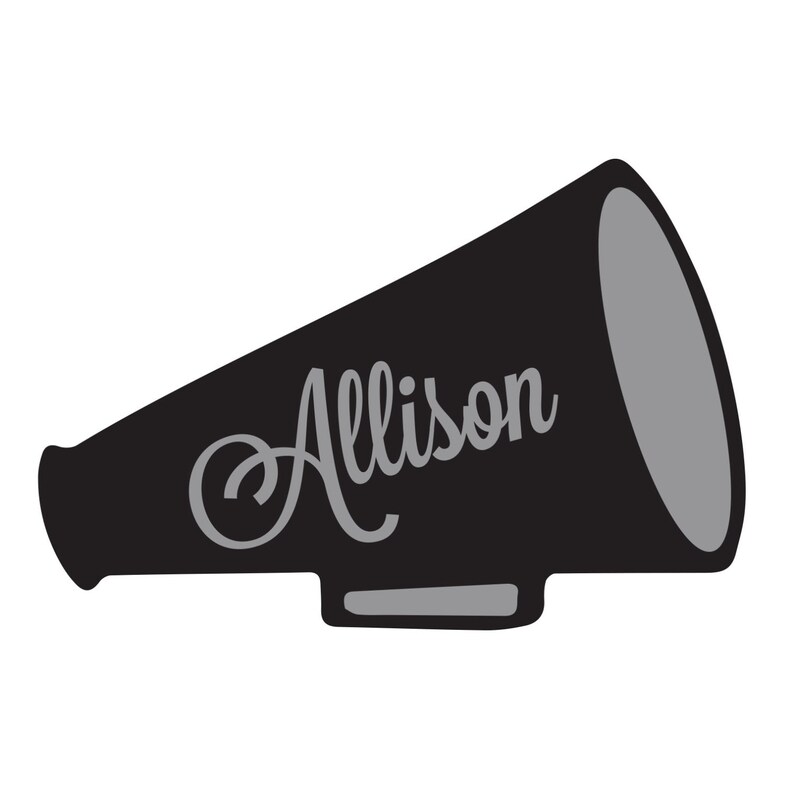 Megaphone Monogram Vinyl Decal Icon 2 color Choose from 14 Etsy