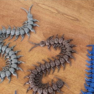 Flexi Fidget Robot Centipede -  - Articulated, 3D Printed, Toy, Gift, Fidget Stim, Multiple Colors