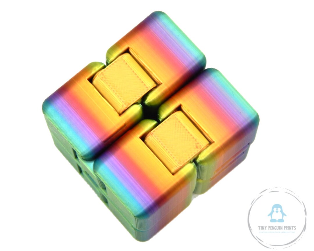 Infinity Fidget Cube Toy - Articulated, 3D Printed, Multiple Colors - Etsy