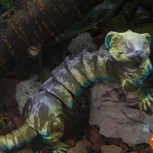 Ferret Fidget Pet - Articulated, 3D Printed, Toy, Gift, Fidget Stim, Multiple Colors, Great First Pets