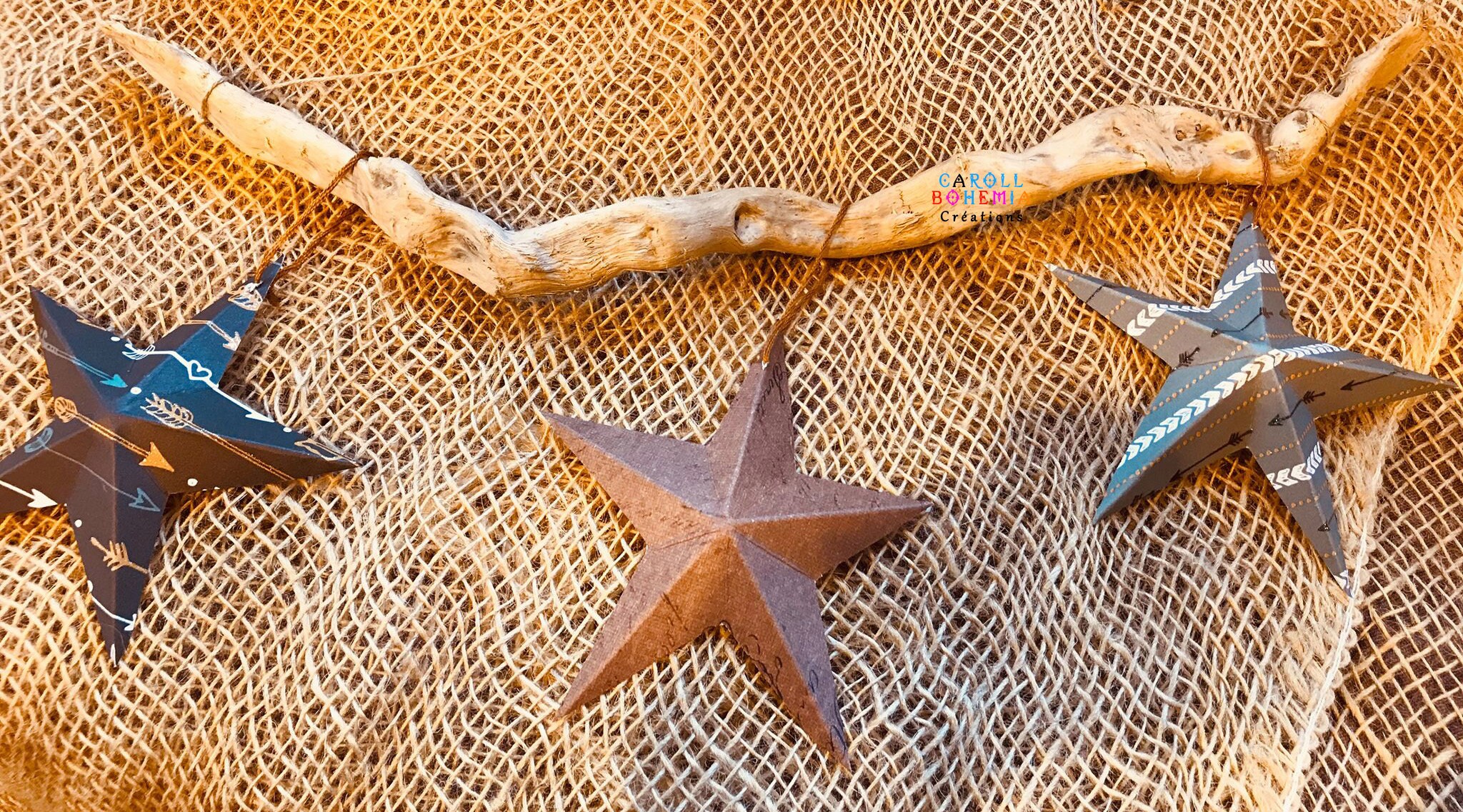 Décoration Bois Flotté , Étoiles