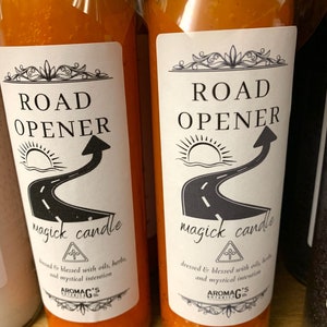 Road Opener Spell Candle - Blessed & Dressed 7 Day Candle