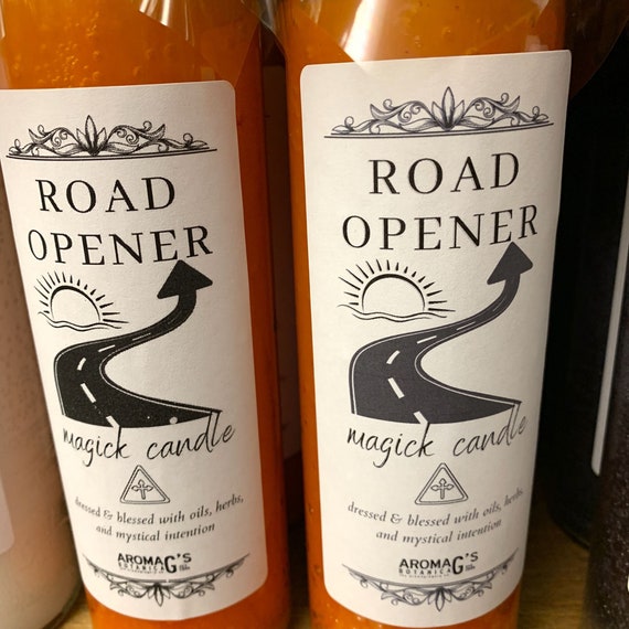 Road Opener Spell Candle - Blessed & Dressed 7 Day Candle