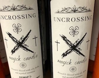 Uncrossing Spell Candle - Blessed & Dressed 7 Day Candle