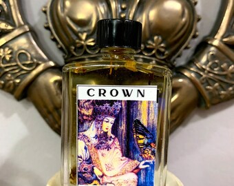 Crown Conjure Oil – for success and achieving goals - hoodoo - witchcraft - pagan