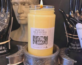 House Blessing Jar Candle by Rev. Roy – Bless & Protect Home with Peaceful Energy