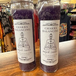 Chakra Balancing Spell Candle - Blessed & Dressed 7 Day Candle
