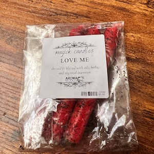 Love Me chime spell candles - 3 pack - blessed and dressed
