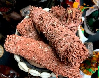 Dragons Blood Sage Smudge Stick | Sage Bundle for Ceremony, Meditation, Altar, Home Cleansing