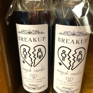Break Up Spell Candle - Blessed & Dressed 7 Day Candle