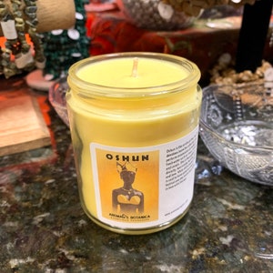 Oshun Orisha scent soy candle - hoodoo - santeria