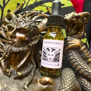 Cernunnos oil - witchcraft oil - conjure oil - magical oil by Rev Roy