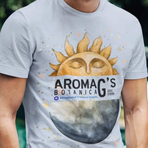 aromaG&#39;s Sun and Moon Softstyle T-Shirt - Unisex - graphic tee, occult, witchcraft, pagan