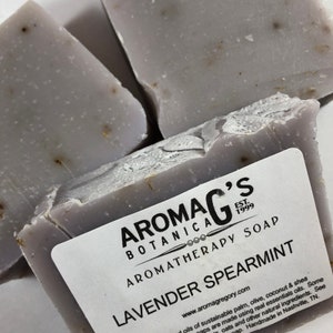 Lavender Spearmint natural handmade soap