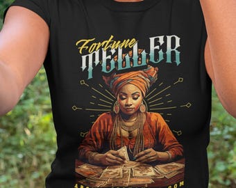 Waarzegster Tarot Reading Softstyle T-shirt - Unisex - Witchy - Pagan - Tarot - T-shirt met print