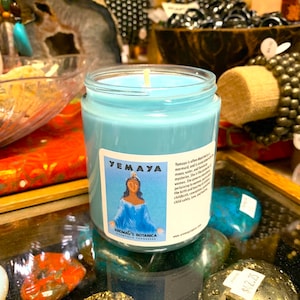 Yemaya Orisha scent soy candle - hoodoo - santeria