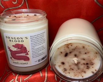 Dragons Blood scent soy candle - hoodoo - witchcraft - pagan