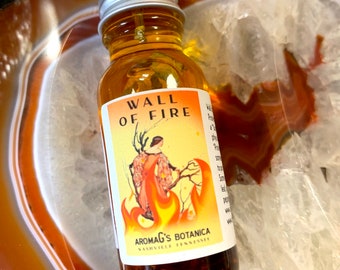 Wall of Fire oil - hoodoo oil - conjure oil - witchcraft - pagan