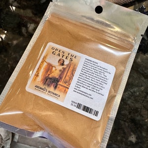 Powdered Incense - Open the Gates scent - pagan - hoodoo - witchcraft