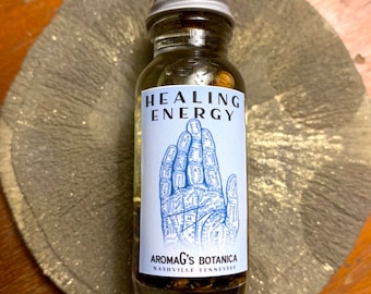 Healing Energy Oil - hoodoo oil - conjure oil - witchcraft - pagan - reiki oil
