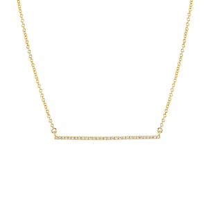 diamantschiene, 585er gold, 3 diamanten silber