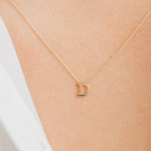 14k Gold Letter Necklace