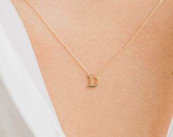 14k Gold Letter Necklace