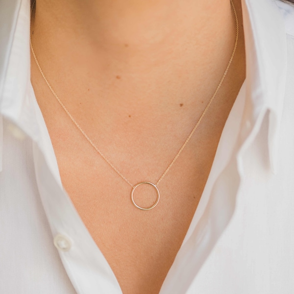 14k gold ring necklace