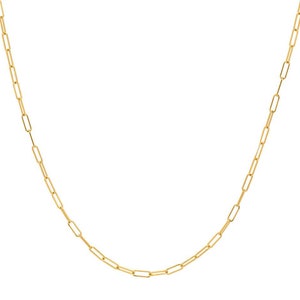 14k Gold Open Link Chain Necklace