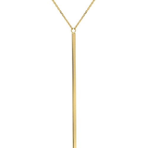Bezel Diamond Lariat Necklace 14k Gold - Etsy