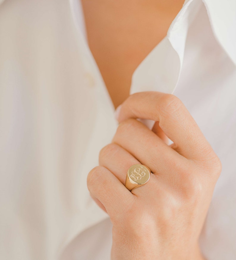 Engraved Signet Ring image 4