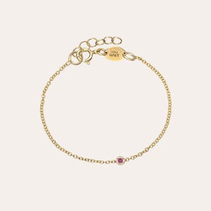Barnarmband med mini-bezel och födelsesten
