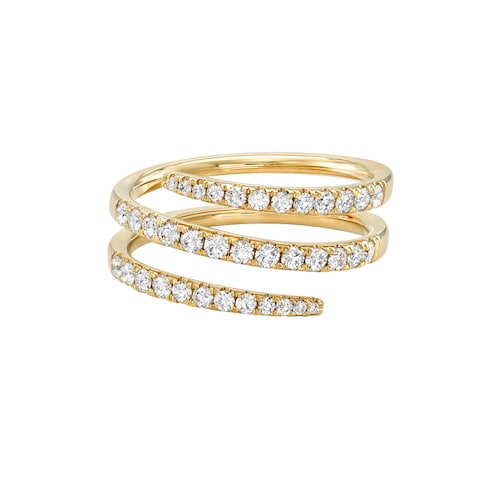 14k Gold Diamond Claw Ring - Etsy