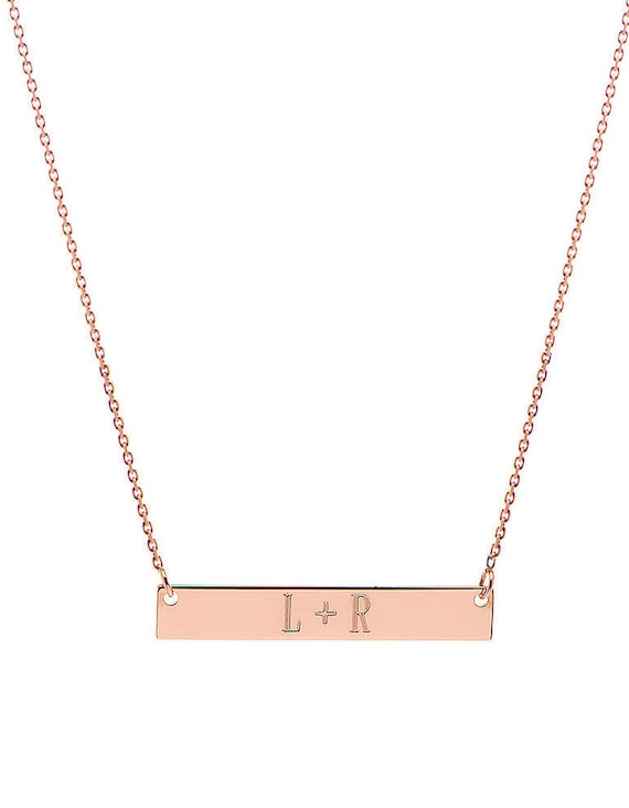 14k Gold Mini Nameplate Necklace | Etsy